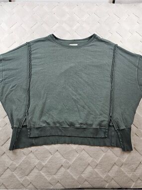 We The Free Camden Sweatshirt Womens Large Oversized Distressed